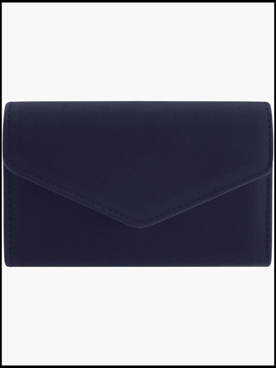 Handbags - Faux Suede Clutch Purse Evening Party Chain Shoulder Bag Magnetic Closure